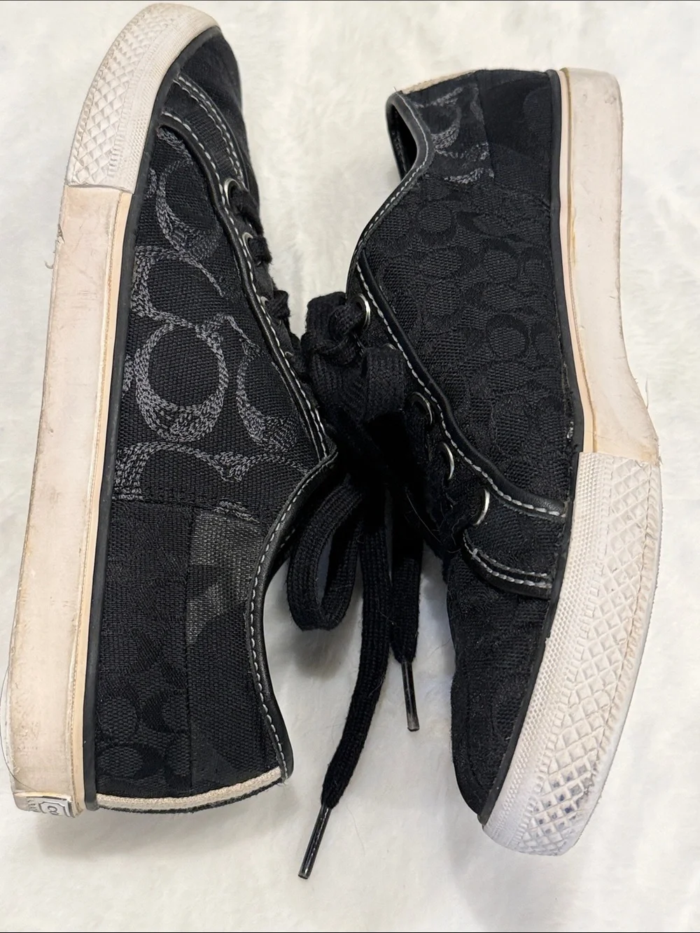 Coach black sneakers